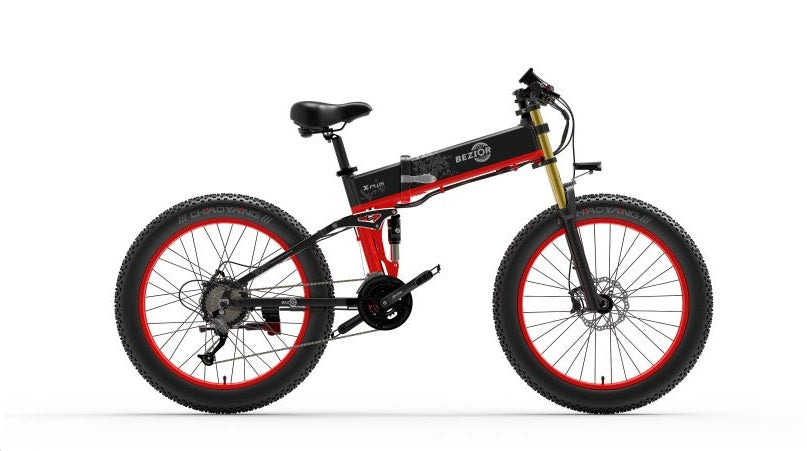 BEZIOR X PLUS E-Bike E-bicycle 1500W Motor 26x4.0  Fat Tire Black Grey